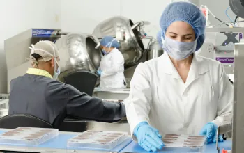 Deux techniciens discutant du plan de prévention avant une pose de calorifuge